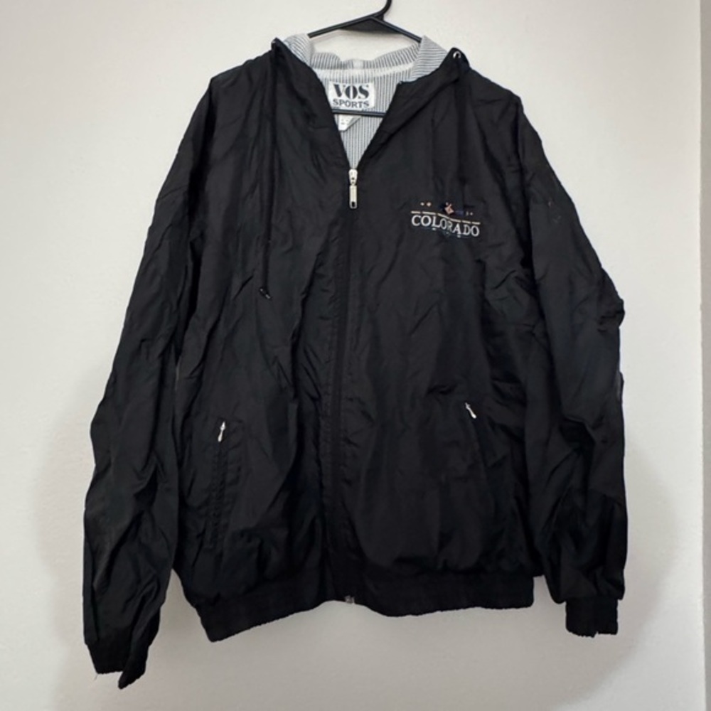 Vintage Black Colorado Windbreaker size XL